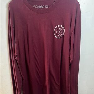 Sand Cloud Maroon Long Sleeve Shirt